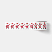 Dabbing Tancing Santa Satinband (Vorderseite)