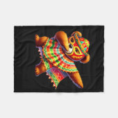 Dabbing Teddy Bär Lucha Libre Cinco De Mayo Mexika Fleecedecke (Vorderseite (Horizontal))