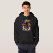 Dabbing Through 100 Days Of School Funny Cute Unic Hoodie (Vorne ganz)