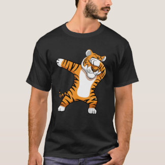 Dabbing Tiger Football Mascot Klassischer T - Shir T-Shirt