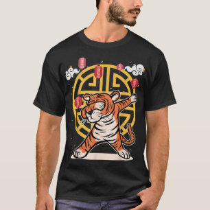 Dabbing Tiger und Chinesischer Silvester Party Sup T-Shirt