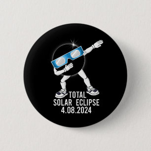 Dabbing Total Solar Eclipse 04.08.2024 Fun Dab Boy Button