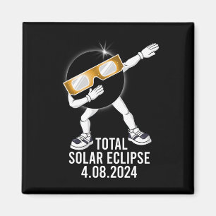 Dabbing Total Solar Eclipse 04.08.2024 Fun Dab Boy Magnet