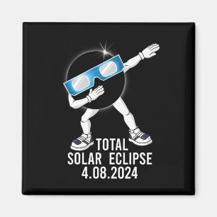 Dabbing Total Solar Eclipse 04.08.2024 Fun Dab Boy Magnet
