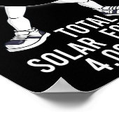 Dabbing Total Solar Eclipse 04.08.2024 Fun Dab Boy Poster (Ecke)