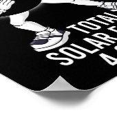 Dabbing Total Solar Eclipse 04.08.2024 Fun Dab Boy Poster (Ecke)