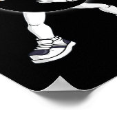 Dabbing Total Solar Eclipse 2024 Totality Dab Boys Poster (Ecke)