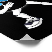 Dabbing Total Solar Eclipse 2024 Totality Dab Boys Poster (Ecke)