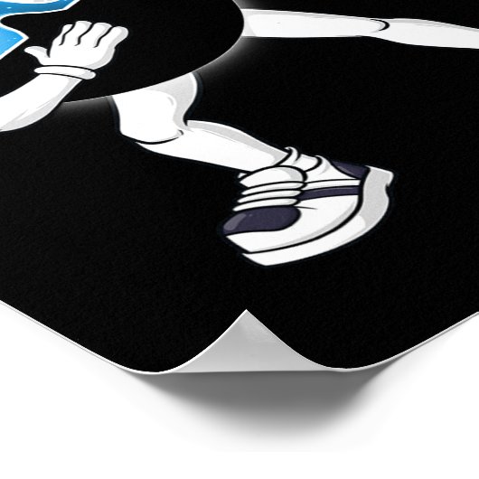 Dabbing Total Solar Eclipse 2024 Totality Dab Boys Poster (Ecke)