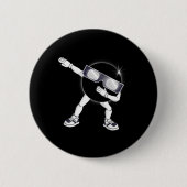 Dabbing Total Solar Eclipse 2024 Totality Dab Kids Button (Vorderseite)