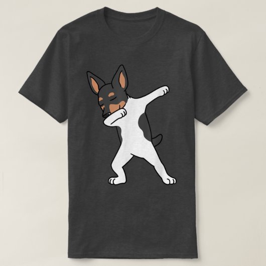 Dabbing Toy Fo Terrier Dab Dance Dog T-Shirt (Design vorne)