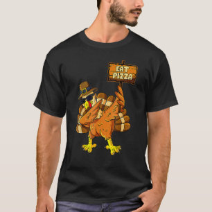 Dabbing Truthahn Iss Pizza Erwachsener Vegan Kinde T-Shirt