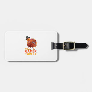 Dabbing Turkey Gamer Erntedank Gaming Kids Boys Gepäckanhänger