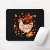 Dabbing Turkey On Chicken Thanksgiving Autumn Lgri Mousepad (Mit Mouse)