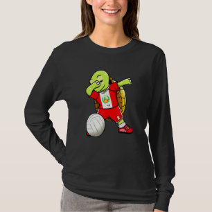 Dabbing Turtle Peru Volleyball Fans Jersey Peruvia T-Shirt