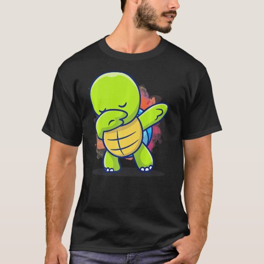 Dabbing Turtle Shirt (Vorderseite)