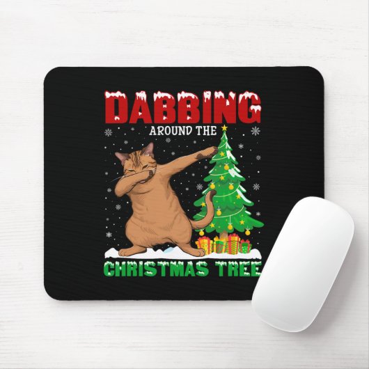 Dabbing um den Weihnachtsbaum A Mousepad (Mit Mouse)