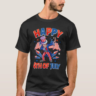 Dabbing Uncle Sam 4. Juli Jungs Männer Amerikaner T-Shirt
