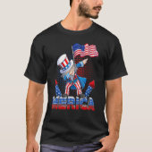 Dabbing Uncle Sam 4. Juli Patriotic Usa Americ T-Shirt (Vorderseite)