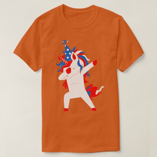 Dabbing Uncle Sam 4. Juli T-Shirt (Design vorne)