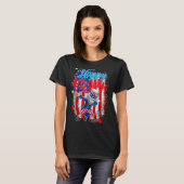 Dabbing Uncle Sam Happy 4. Juli T-Shirt (Vorne ganz)