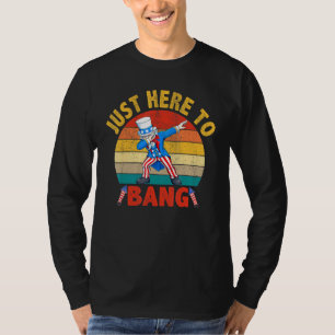 Dabbing Uncle Sam Ich bin gerade hier, um 4. Juli T-Shirt