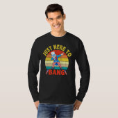 Dabbing Uncle Sam Ich bin gerade hier, um 4. Juli T-Shirt (Vorne ganz)