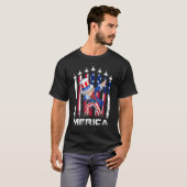 Dabbing Uncle Sam Merica 4th Of July Kids Boys Men T-Shirt (Vorne ganz)