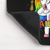 Dabbing Unicorn 1st Grade Nails It Abschluss Gir Mousepad (Ecke)