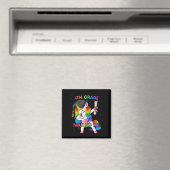 Dabbing Unicorn 4. Juli Girls Kind Teens Ameri Magnet (In Situ (Geschirrspüler))