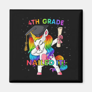 Dabbing Unicorn 4. Juli Girls Kind Teens Ameri Magnet