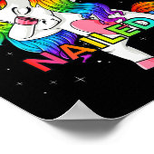 Dabbing Unicorn 4. Juli Girls Kind Teens Ameri Poster (Ecke)