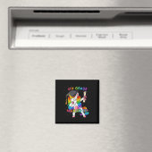 Dabbing Unicorn 4. Klasse Nails It Abschluss Gir Magnet (In Situ (Geschirrspüler))