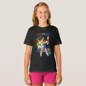 Dabbing Unicorn 5th Grade Nails It Abschluss T-Shirt (Vorne ganz)