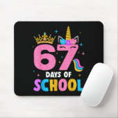 Dabbing Unicorn 67 Days Of School Teachers Kids Bo Mousepad (Mit Mouse)