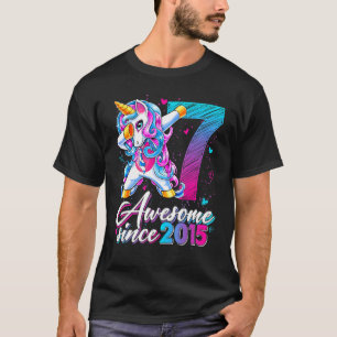 Dabbing Unicorn 7 Phantastisch Seit 2015 Niedlich T-Shirt