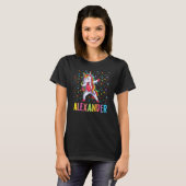 Dabbing Unicorn Alexander T-Shirt (Vorne ganz)
