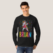 Dabbing Unicorn Brian T-Shirt (Vorne ganz)