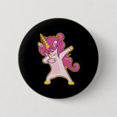 Dabbing Unicorn Button (Vorderseite)