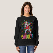Dabbing Unicorn Carolyn Sweatshirt (Vorne ganz)