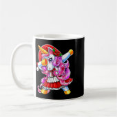Dabbing Unicorn Christmas Santa Costume Unicorn Gi Kaffeetasse (Links)