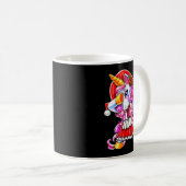 Dabbing Unicorn Christmas Santa Costume Unicorn Gi Kaffeetasse (VorderseiteRechts)