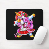 Dabbing Unicorn Christmas Santa Costume Unicorn Gi Mousepad (Mit Mouse)