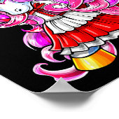 Dabbing Unicorn Christmas Santa Costume Unicorn Gi Poster (Ecke)