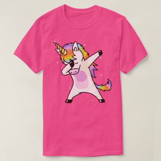 Dabbing Unicorn Dab Hip Hop Funny Magic T-Shirt (Design vorne)