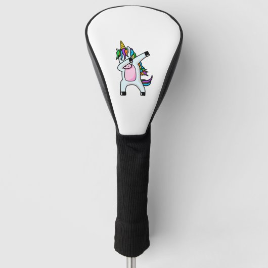 Dabbing unicorn Dab unicorn tanzen Golf Headcover (Vorderseite)