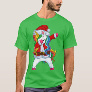 Dabbing Unicorn Dab Xmas Weihnachtsspass Funny T-S T-Shirt