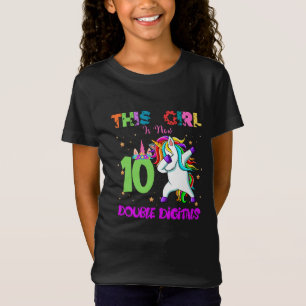 Dabbing Unicorn - Dieses Mädchen ist jetzt 10 zwe T-Shirt
