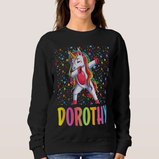 Dabbing Unicorn Dorothy Sweatshirt (Vorderseite)
