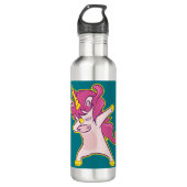 Dabbing Unicorn Edelstahlflasche (Vorderseite)